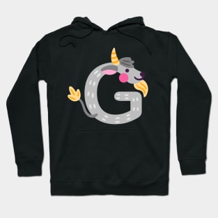 Letter G animal alphabet back to school Hoodie